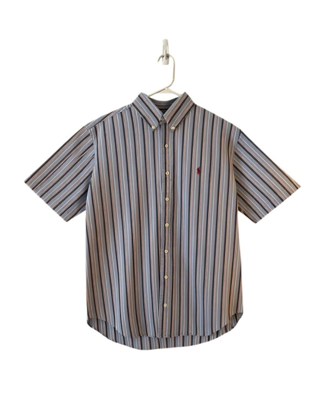 Vintage Ralph Lauren Classic Fit Short Sleeve Button Down Men's Large
